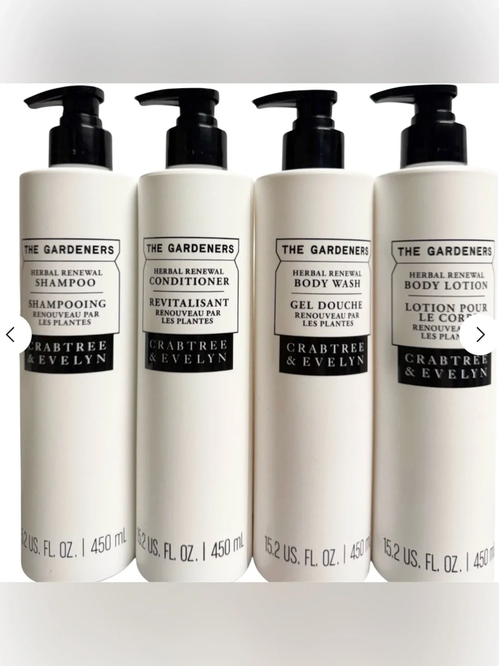 (4 PACK) SHAMPOO, CONDITIONER, BODY WASH & BODY LOTION